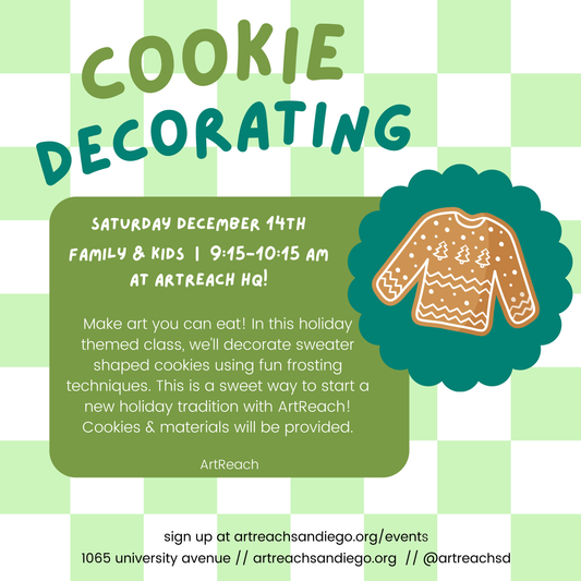 Holiday Sweater Cookie Decorating // Sat, December 14 // Families & Kids