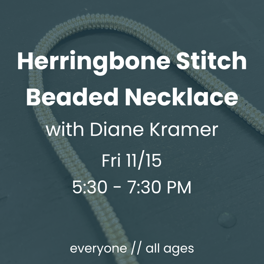 Herringbone Stitch Beaded Necklace w/ Diane Kramer